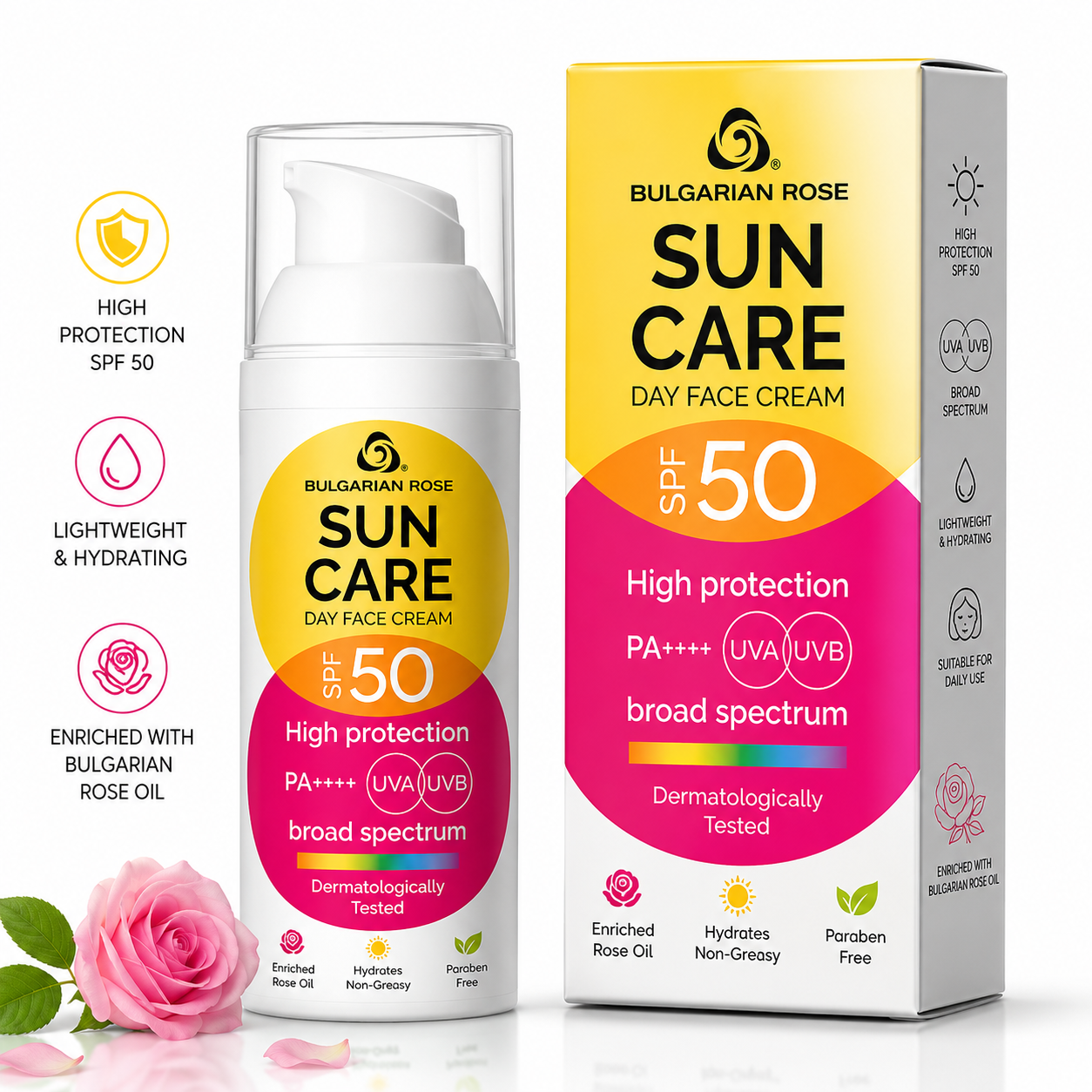 Denní krém na obličej s ochranou SPF 50